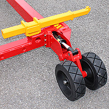 Carrier V1030 4" wide (3.5" ground contact) full rubber support wheels