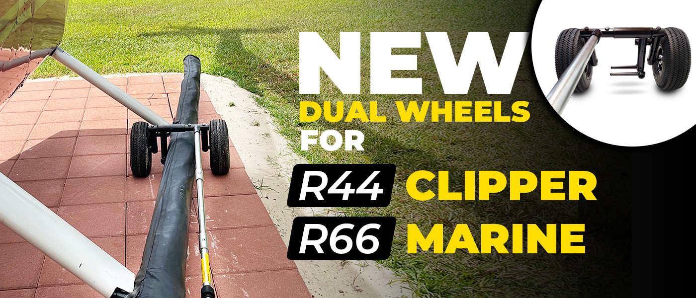 New Dual Wheels for R44 Clipper / R66 Marine Helicopter